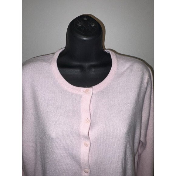 Croft & Barrow Womens Large Pink Cardigan Button Down Sweater Long Sleeve Casual - Picture 2 of 9